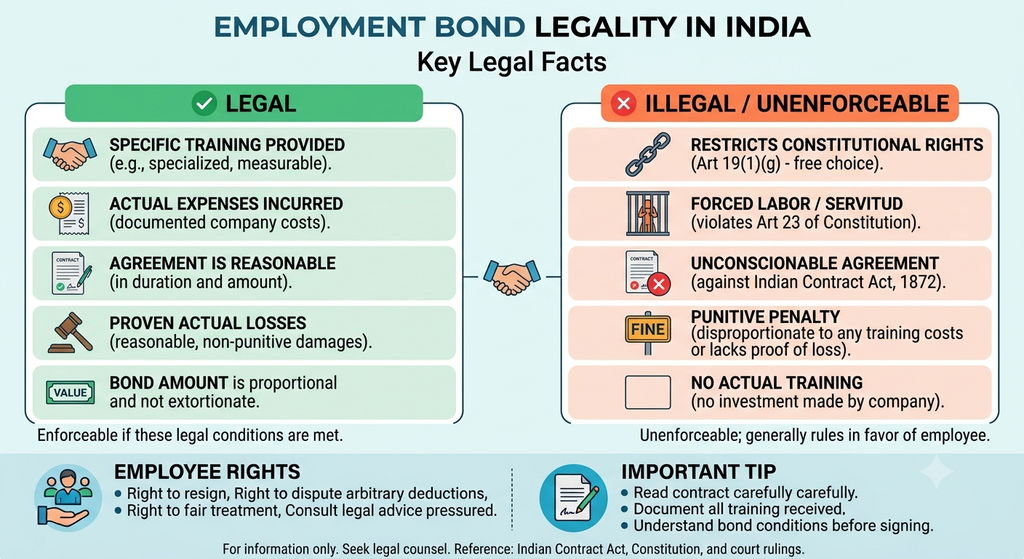 Employment Bond Legality in India: Can Your Company Force You to Pay for Resigning Early?